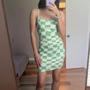Y2K checkered dress